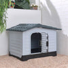Weatherproof Pet House Plastic Dog Kennel Indoor Outdoor Animal Shelter