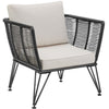 Garden Chairs Sofa Lounge Set Outdoor Furniture Rattan Couch Thick Cushions