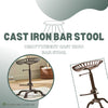 Cast Iron Bar Stool Industrial Home Decor Swivel Chair Adjustable Tractor Seat