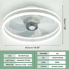 50cm LED Ceiling Fan with Lights with Remote Control Dimmable Indoor Bedroom
