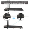 LED Foldable Treadmill Walking Running Machine Home Office Under Desk w/ Remote