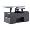 LIFT TOP COFFEE TABLE WITH 2 DRAWERS, SHELF STORAGE HYDRAULIC TEA TABLE DESK
