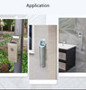 Outdoor Cylinder Wall Mounted Ashtray Cigarette Ash Bin Stainless Steel Lockable