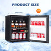40Liter/48Cans Mini Beer Fridge Under Counter Drinks Wine Cooler Removable Shelf