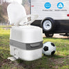 Large 24L Portable Toilet Flushing Chemical Potty Camping Caravan Easy Clear UK