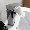 NEW Modern Waterfall Bathroom Tap Basin Sink Mono Mixer Chrome Cloakroom + Waste