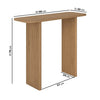 Slim & Narrow Rustic Oak Console Table - Mia AMM005