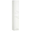 Gloss White Tall Bathroom Cabinet High Slim Narrow Cupboard Storage Unit