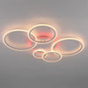LED Ceiling Light Lamp Geometric Chandelier Lights Fixture White Dimmable Modern