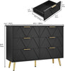 Wide Chest of Drawers Bedroom Storage Unit Wooden 6-Drawer Bedside Cabinet