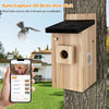 Smart Bird House W/Camera 2K Birdhouse Camera for Outdoors with Solar Panel