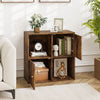 3-Tier Bookshelf 4-Cube Bookcase Wooden Display Shelf-Coffee