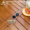 Home Dining Table Outdoor Rectangular Patio Table w/Umbrella Hole Garden