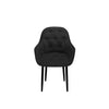 SET OF 4 ANIKA MODERN VELVET DINING CHAIR PADDED SEAT METAL LEGS KITCHEN