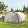 6 x 3(m) Upgraded Polytunnel Greenhouse w/ Mesh Door & Windows, 15 Plant Labels
