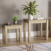 Nest of Tables Solid Pine Wood Set of 2 Coffee Side Table Living Room Furniture