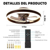 40cm Ceiling Fan with Light and Remote 6 Speeds Dimmable Quiet Ceiling Fan Light