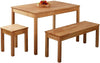 Solid Wood Dining Bench Tomas - Durable Modern Wooden Seat 100x35x45cm
