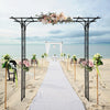 7FT Wedding Arch Garden Arbor Metal Garden Arch Trellis for Climbing Plant Party