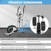 Magnetic Elliptical Cross Trainer Training for Home Gym Workout Fitness Cardio