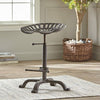2x Adjustable Tractor Seat Bar Stool Rustic Cast Iron Industrial Chair Vintage
