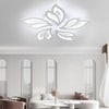 LED Lamp White Frame Ceiling Light Pendant Lights Living Room Modern Chandelier