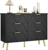 Wide Chest of Drawers Bedroom Storage Unit Wooden 6-Drawer Bedside Cabinet