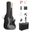 Donner DST-80 Electric Guitar Solid Body S-S-S Pickups Wood Grain Amplifier Set