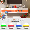 TV Stand Cabinet with LED Lights Matte Floating Wall Unit Furniture 140 cm