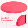 Round Portable Yoga Mat Pole Dance Crash 59” x 3” (W x T)-Pink