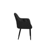 SET OF 4 ANIKA MODERN VELVET DINING CHAIR PADDED SEAT METAL LEGS KITCHEN
