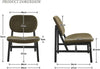 Retro Chenille Accent Chair Green Lounge Armchair for Living Room Home