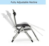 Outdoor Reclining Zero Gravity Chair Recliner With Cushions Support 230 kg