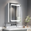 600mm LED illuminated Bathroom Mirror Cabinet with Demister / Shaver Socket