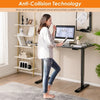 Stand-up Ergonomic Computer Workstation Electric Standing Desk Black