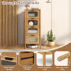 Bamboo Storage Cabinet 4-Drawer Dresser-Natural