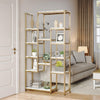 6 Tiers Bookcase Free Standing Bookshelf Book Storage Shelves for Living Room