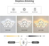LED Ceiling Light Petals Acrylic Chandelier Lamp Remote Control For Living Room