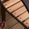 Slatted Garden Bench Pine 3 Seater Outdoor Patio Park Seating Furniture Seat