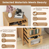 Bamboo Storage Cabinet 4-Drawer Dresser-Natural