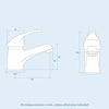 Small Quarter Corner Basin Sink Wall Mounted with Mono Mixer Tap | Tulla