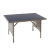 Rattan Garden Furniture Set 7 Seater Dining Table Outdoor Corner Sofa w/Cushions