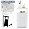 Single Door Floor Cabinet Bathroom Floor Cabinet-White