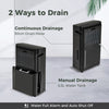 25L/D Dehumidifier for Basement with 4 Modes & 3-Color Indicator-Black