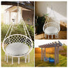 Relax Hanging Chair Swing Hammock Uplifting Robust For Indoor &Outdoor Use Beige