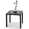 Outdoor Chair Patio Furniture Garden Bistro Rattan Chair Metal Side Coffee Table