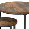 Coffee Table for living room Set of 2 Small Round Tables with Storage Side Table
