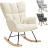 Relax Rocking Chair Armchair Nursery Nursing Seat Wooden Runners Thick Padding