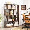 Free-standing Storage Shelf Unit 6-Cube Large Bookcase-Cafe