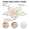 LED Lamp White Frame Ceiling Light Pendant Lights Living Room Modern Chandelier